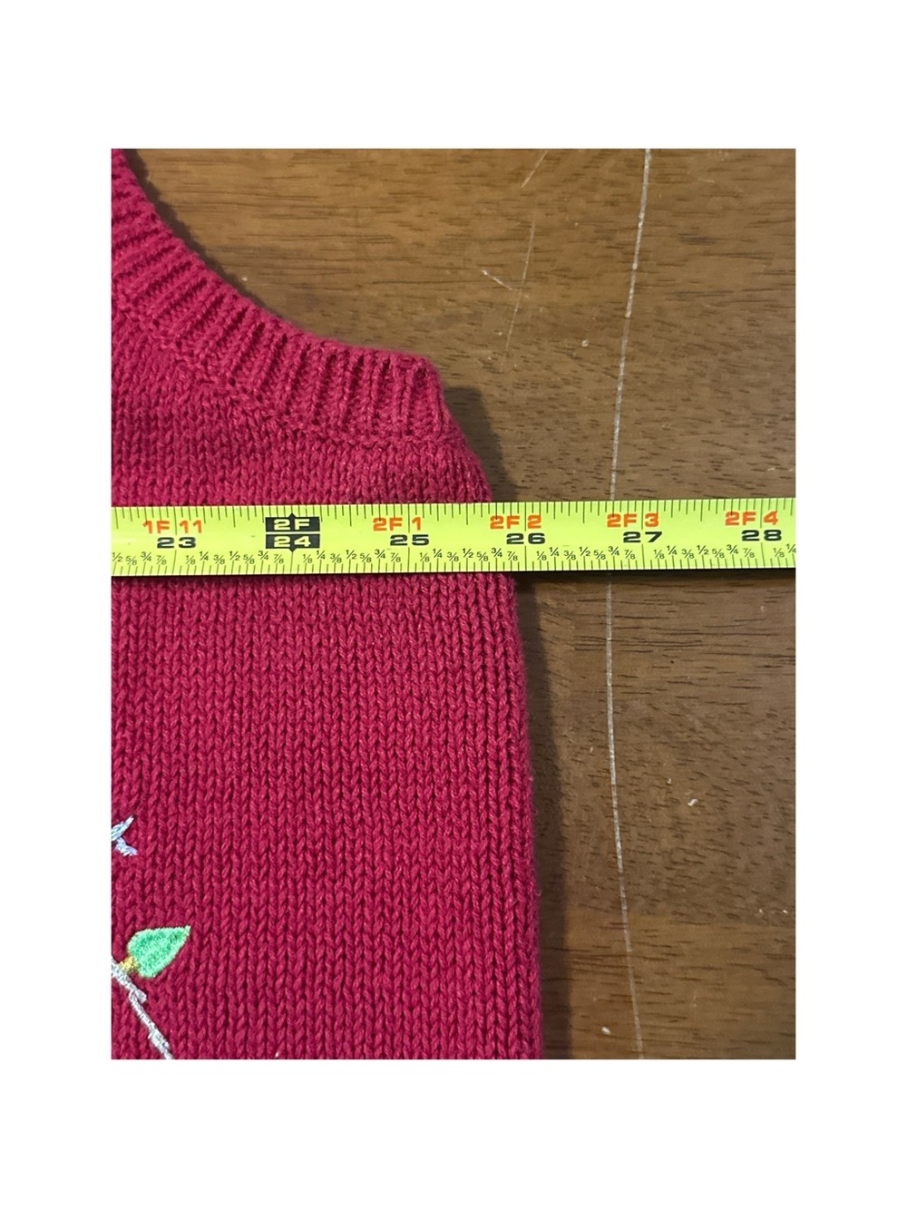 Holiday Editions  Vintage Red Snowman Embroidered Holiday Cardigan Size 2X - Picture 10 of 12